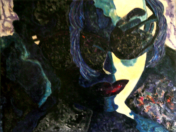 Quadri Pop Art di Carla Bertoli - SUPERSTAR - Dedicated to Sasha Grey - Mixed Technique 100x80 - 2009